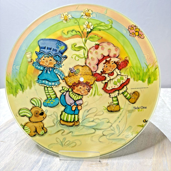 Vintage Strawberry Shortcake Over The Rainbow Picture Disc Record - Picture 4 of 4
